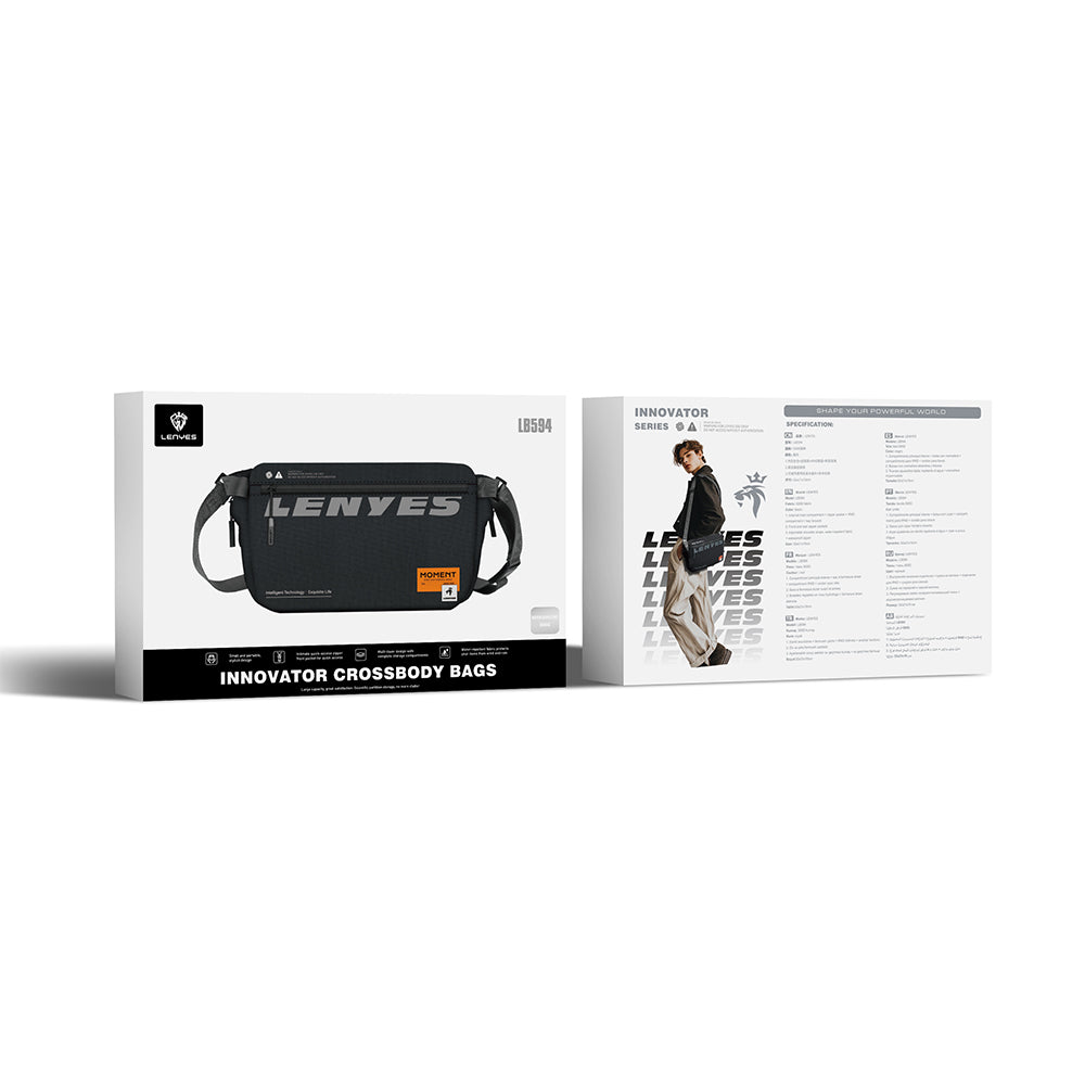 Lenyes LB594 Innovator Crossbody Serisi Manyetik Tokalı 500D Su Geçirmez Kumaşlı Çapraz Vücut Çantası Lenyes LB594 Innovator Crossbody Serisi Manyetik Tokalı 500D Su Geçirmez Kumaşlı Çapraz Vücut Çantası